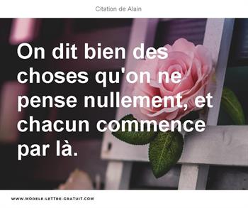 Citations Alain