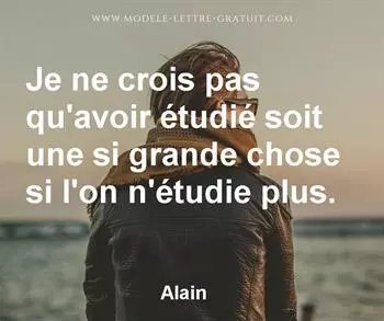 Citation de Alain