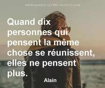 Citation de Alain