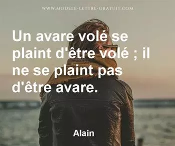 Citation de Alain