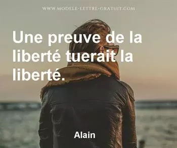 Citation de Alain
