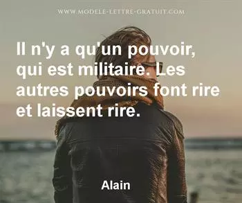 Citation de Alain