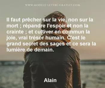 Citation de Alain