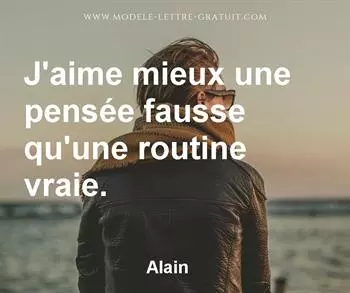 Citation de Alain