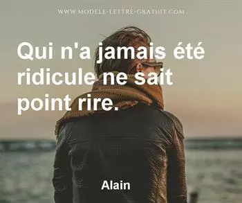 Citation de Alain
