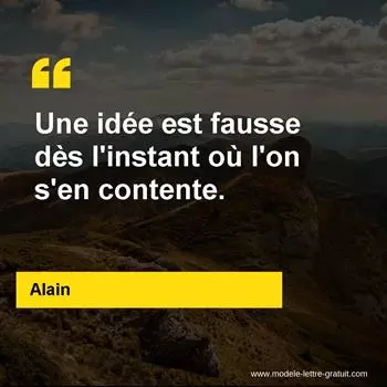 Citation Alain