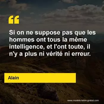 Citation Alain