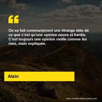Citation Alain