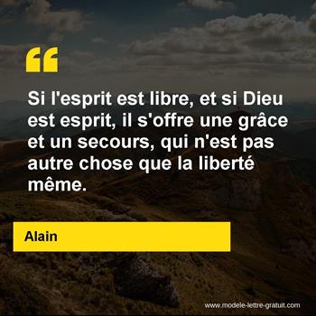 Citation de Alain