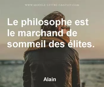 Citation de Alain