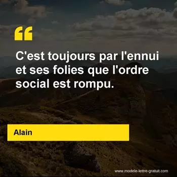 Citation Alain