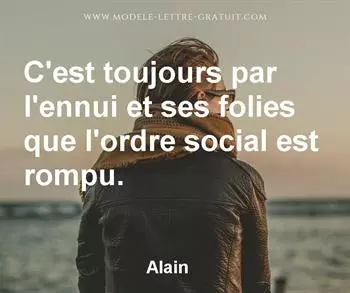 Citation de Alain