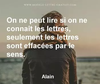 Citation de Alain