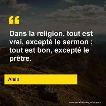 Citation Alain