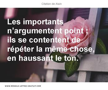 Citations Alain