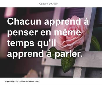 Citations Alain