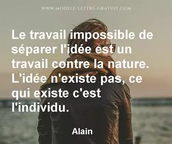 Citation de Alain