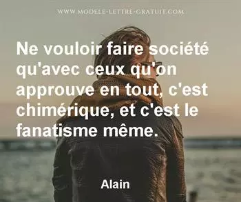 Citation de Alain