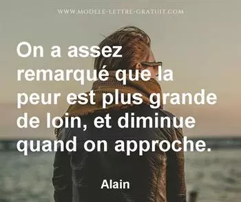 Citation de Alain