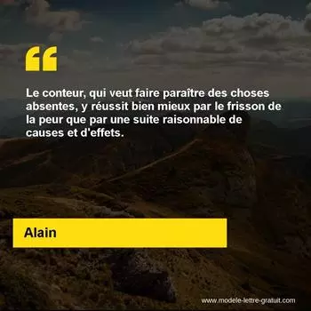 Citation Alain