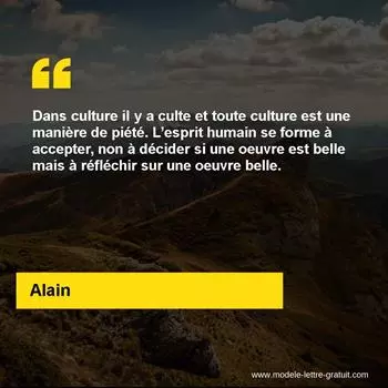 Citation Alain