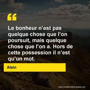 Citation Alain