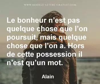 Citation de Alain