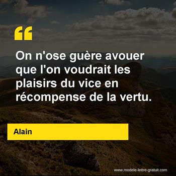 Citation de Alain