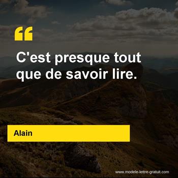 Citations Alain