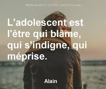 Citation de Alain