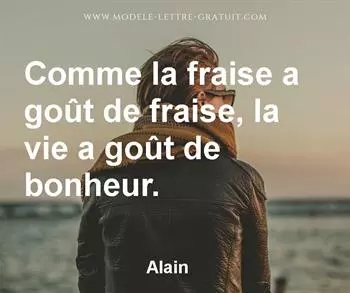 Citation de Alain