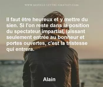 Citation de Alain