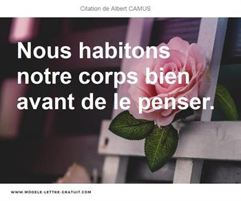 Citations Albert CAMUS