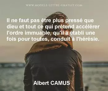 Citation de Albert CAMUS