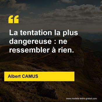 Citation de Albert CAMUS