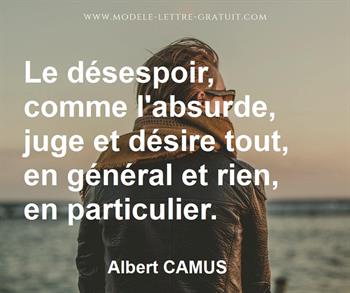 Citation de Albert CAMUS