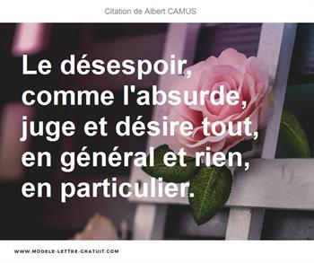 Citations Albert CAMUS
