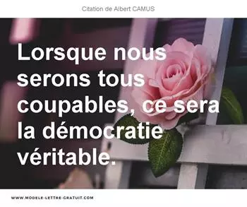Citations Albert CAMUS