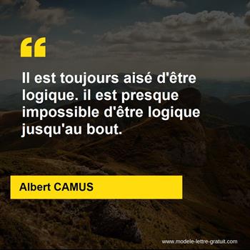 Citation de Albert CAMUS