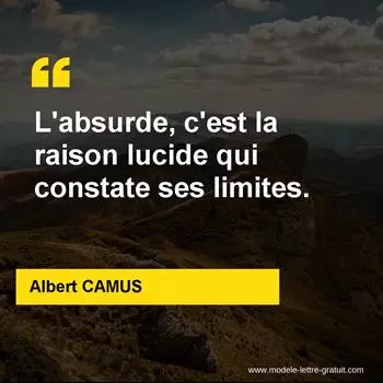 Citation Albert CAMUS