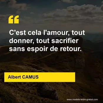 Citation Albert CAMUS