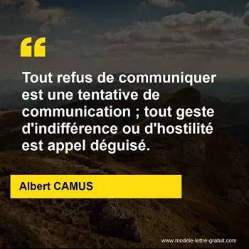 Citation Albert CAMUS