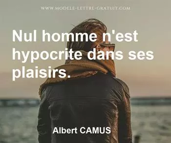 Citation de Albert CAMUS