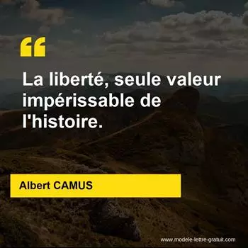 Citation Albert CAMUS