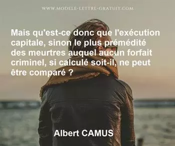 Citation de Albert CAMUS