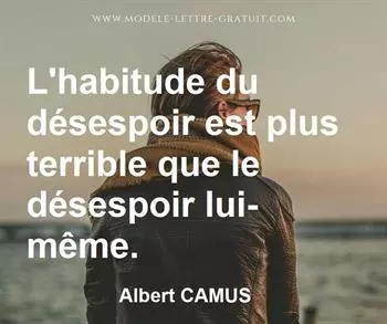 Citation de Albert CAMUS