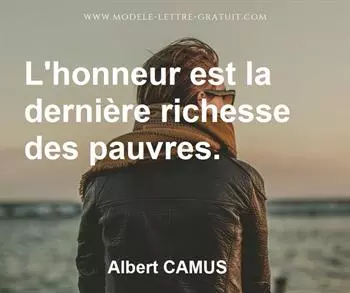 Citation de Albert CAMUS