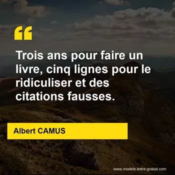 Citation Albert CAMUS