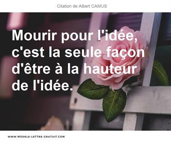Citations Albert CAMUS