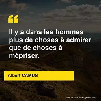 Citation Albert CAMUS